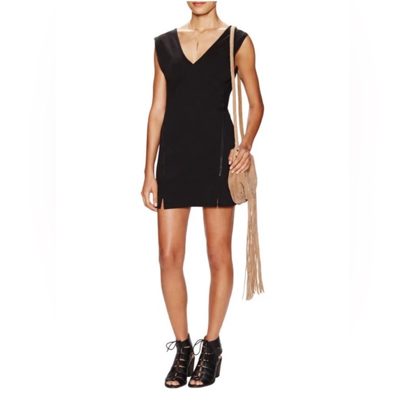FREE PEOPLE Zipper Mini Shift Dress NWOT - Picture 3 of 7